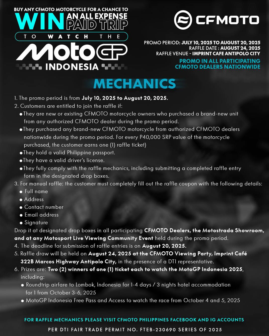 Two wheels. One epic trip. All expenses paid.