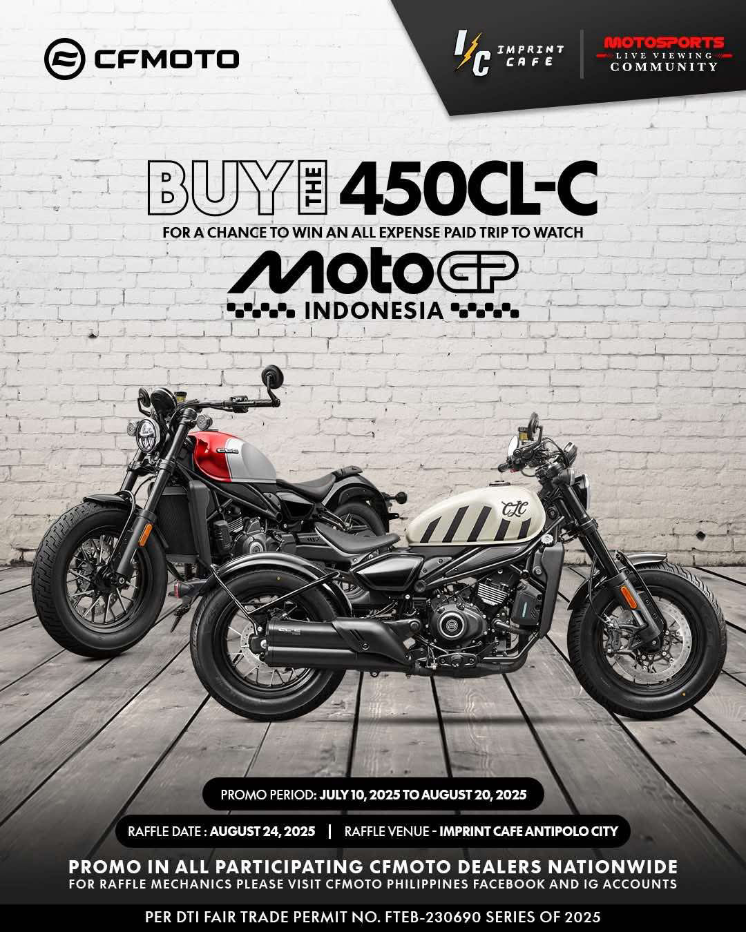 Two wheels. One epic trip. All expenses paid.